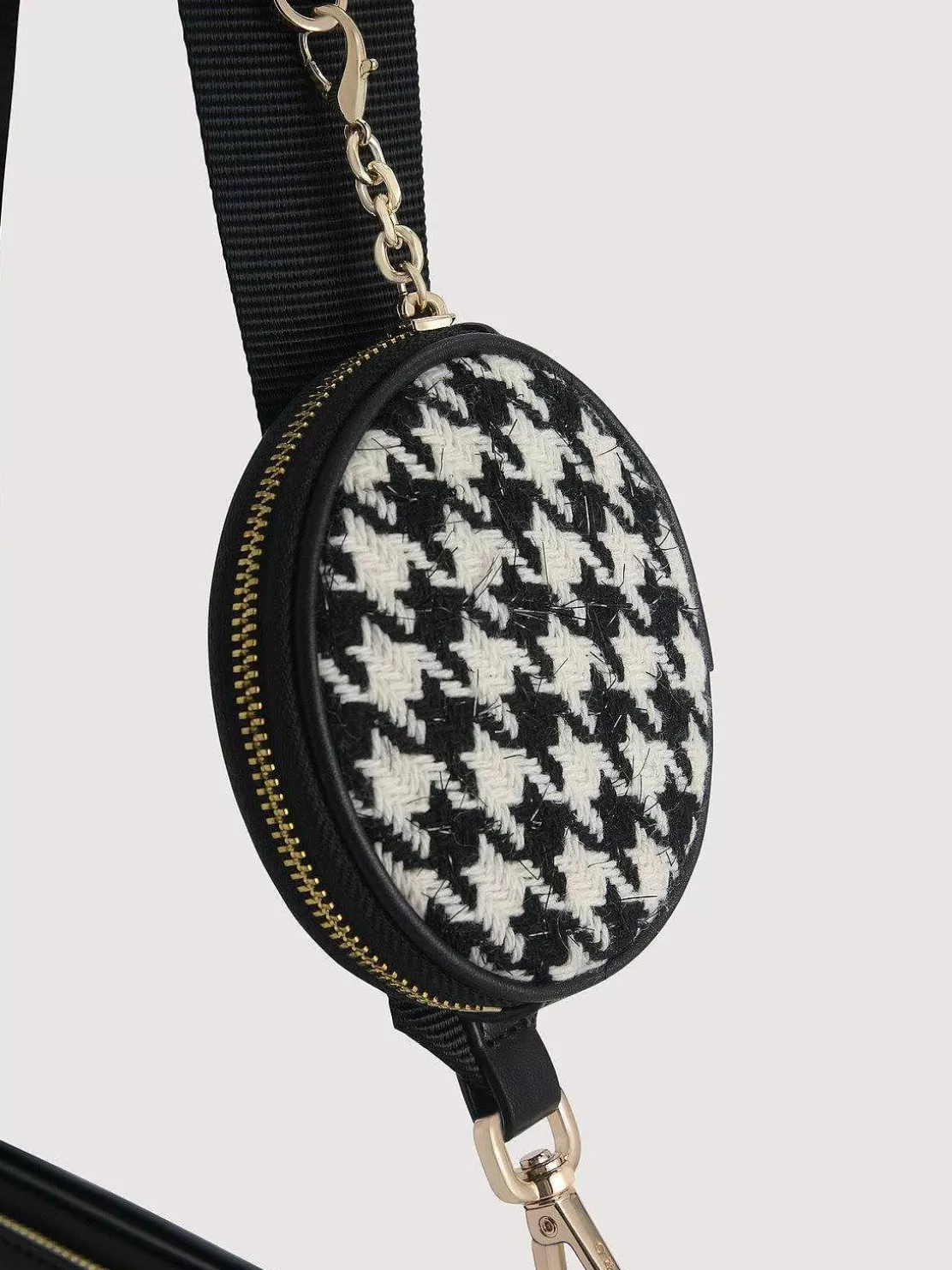 Dilone Houndstooth Double Flap Shoulder Bag<PEDRO Hot