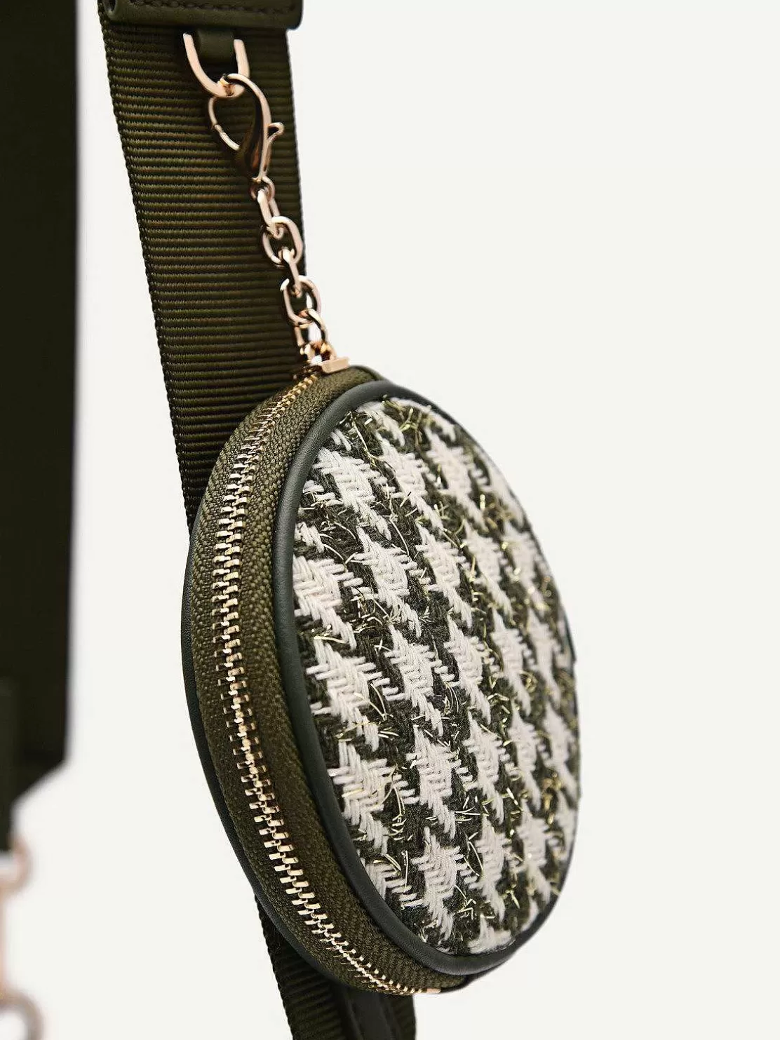 Dilone Houndstooth Double Flap Shoulder Bag<PEDRO Sale