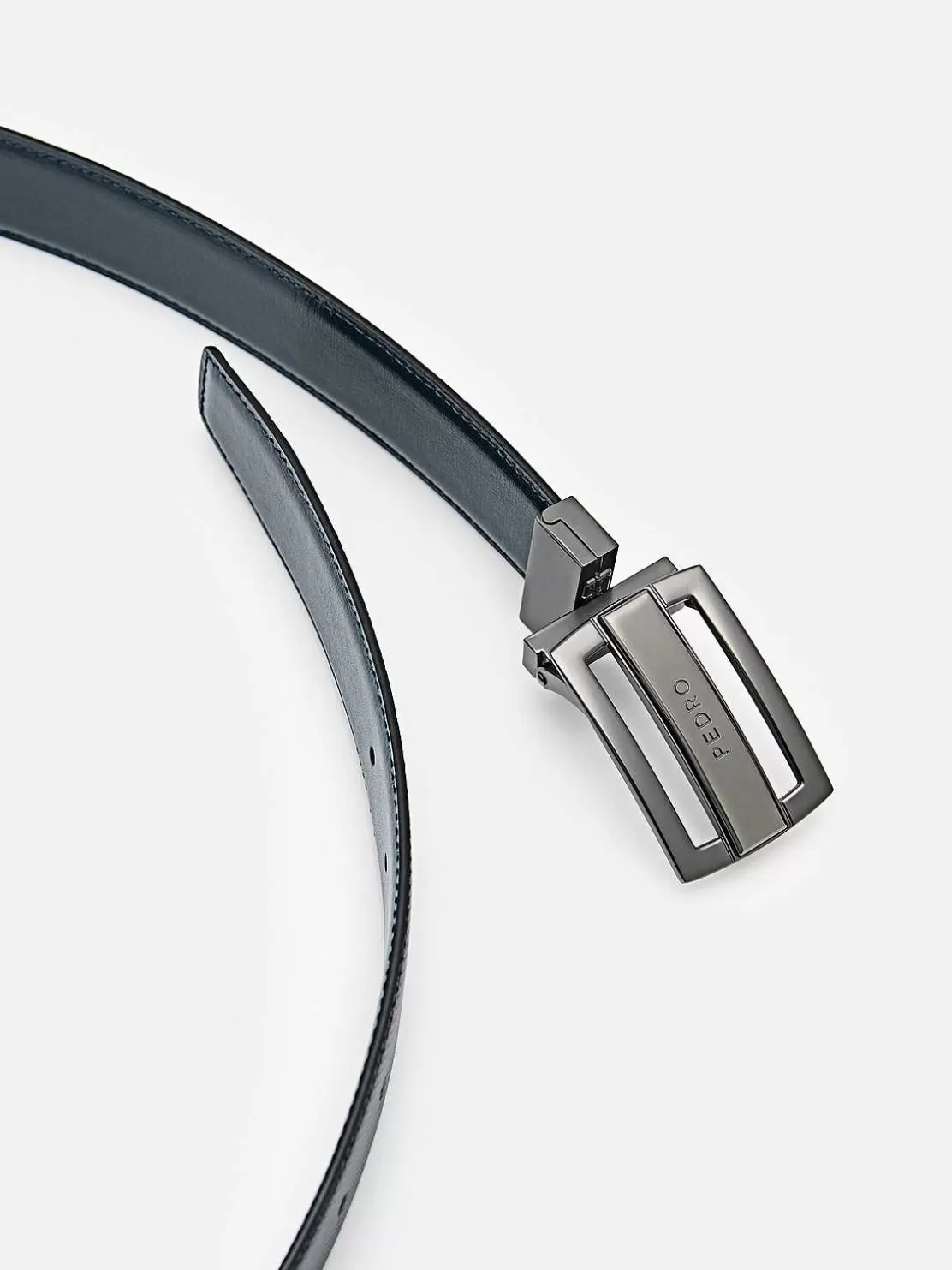 Embossed Leather Reversible Tang Belt<PEDRO Online