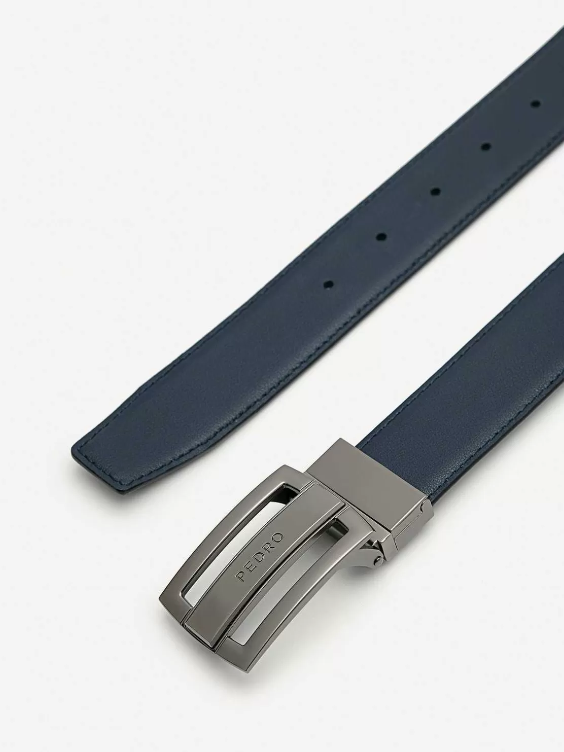 Embossed Leather Reversible Tang Belt<PEDRO Online