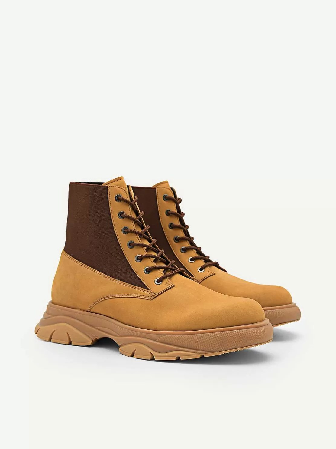 Hybrix Leather Lace-Up Boots<PEDRO Best Sale
