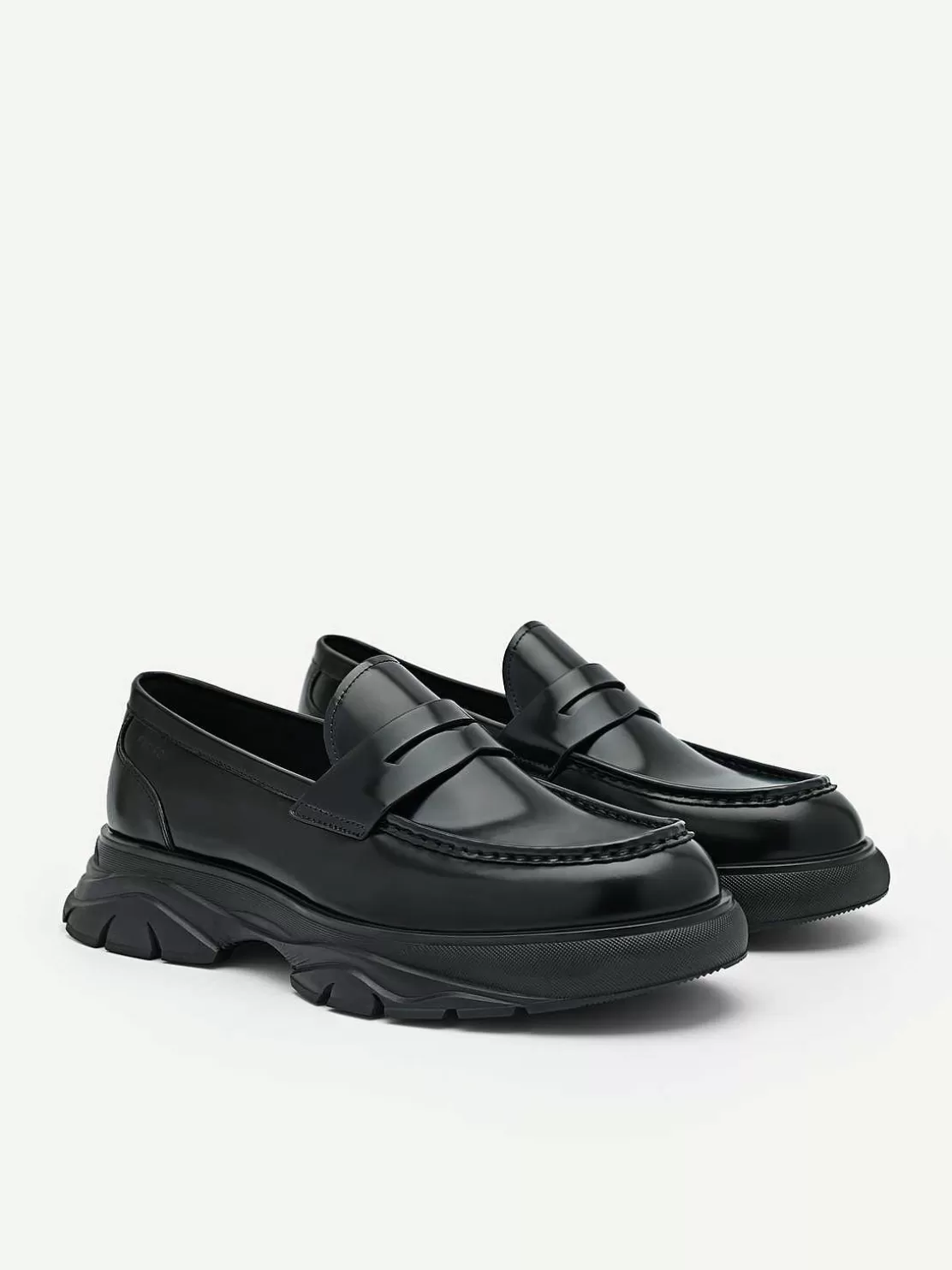 Hybrix Leather Penny Loafers<PEDRO Best Sale
