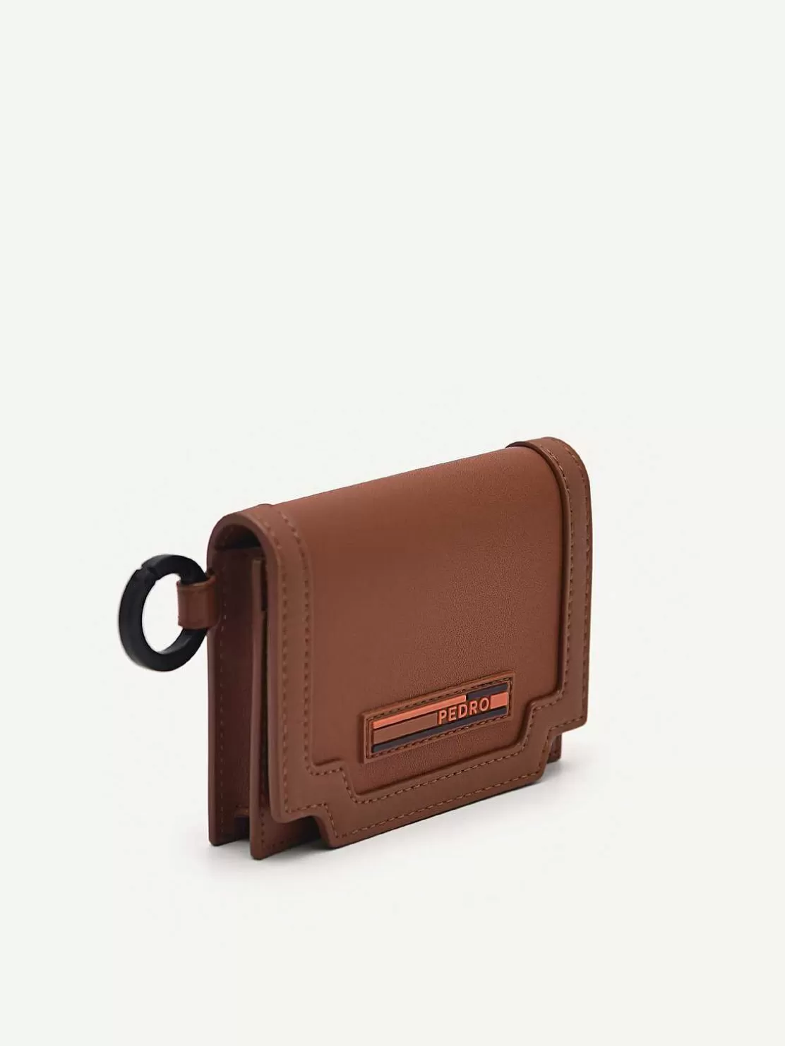 Leather Bi-Fold Card Holder With Key Ring<PEDRO Fashion