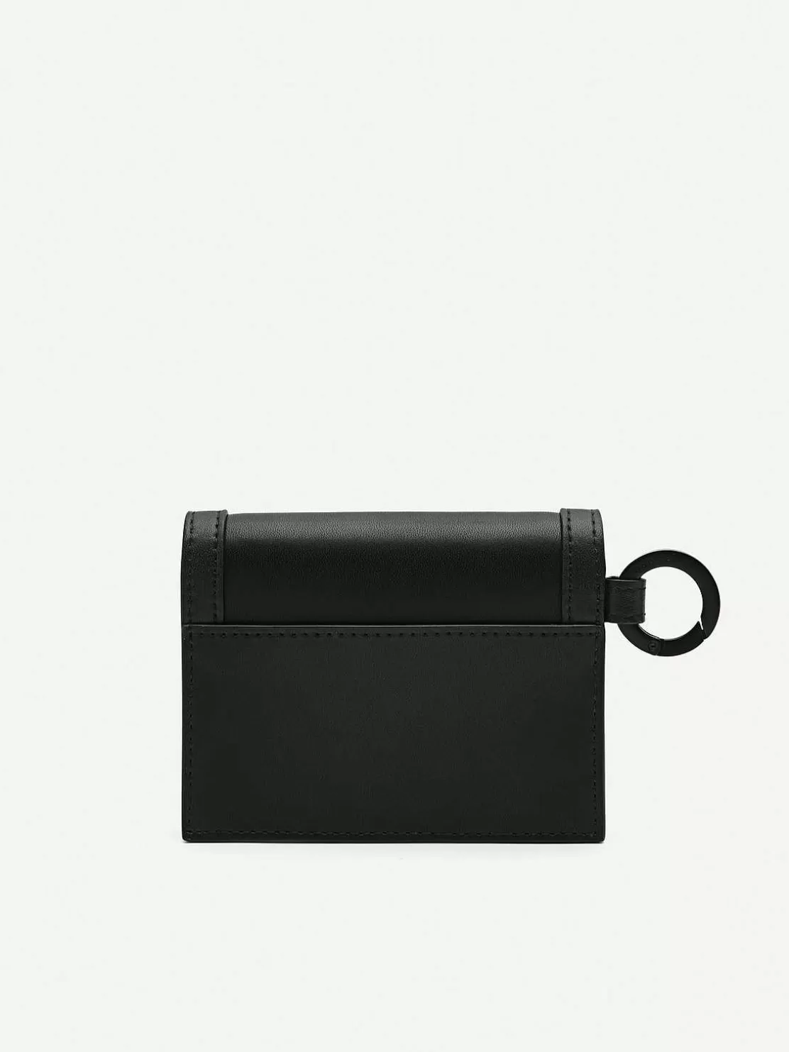 Leather Bi-Fold Card Holder With Key Ring<PEDRO Cheap