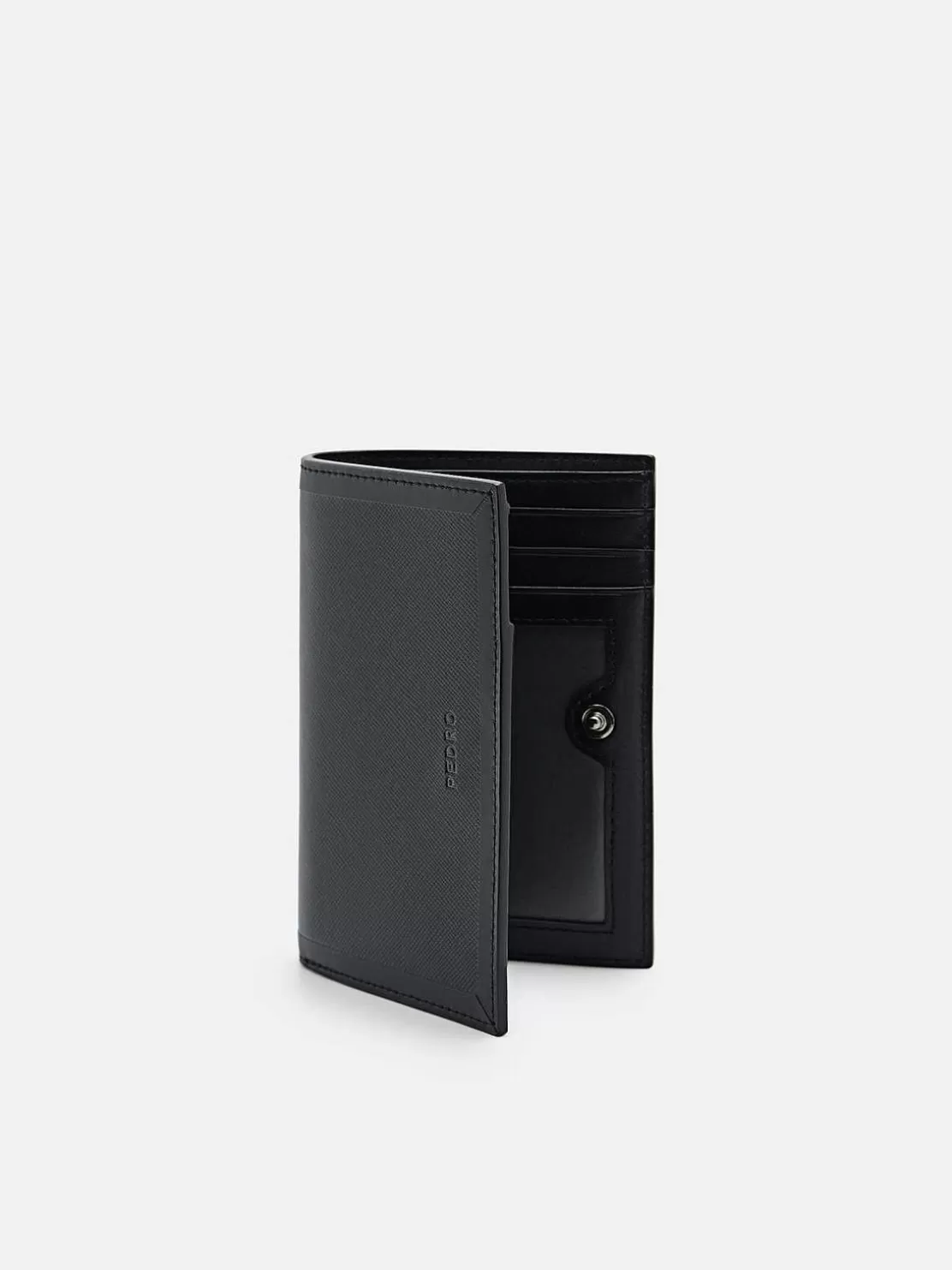 Leather Bi-Fold Card Holder With Lanyard<PEDRO New