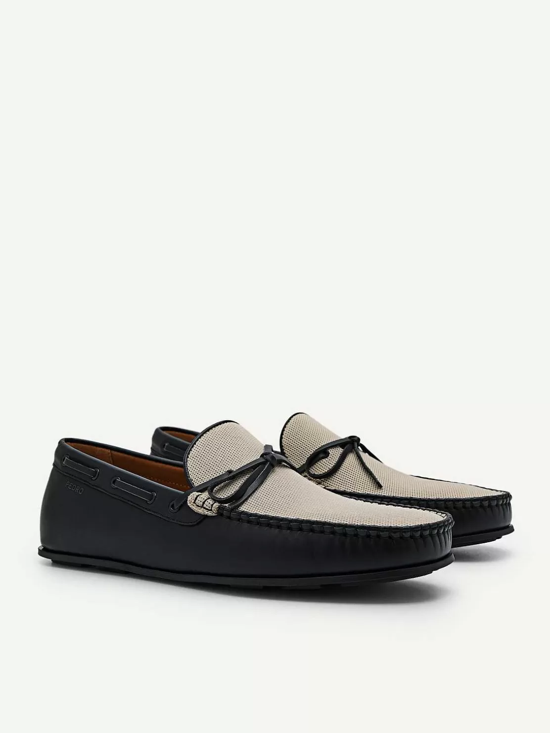 Leather Bow Driving Shoes<PEDRO Fashion