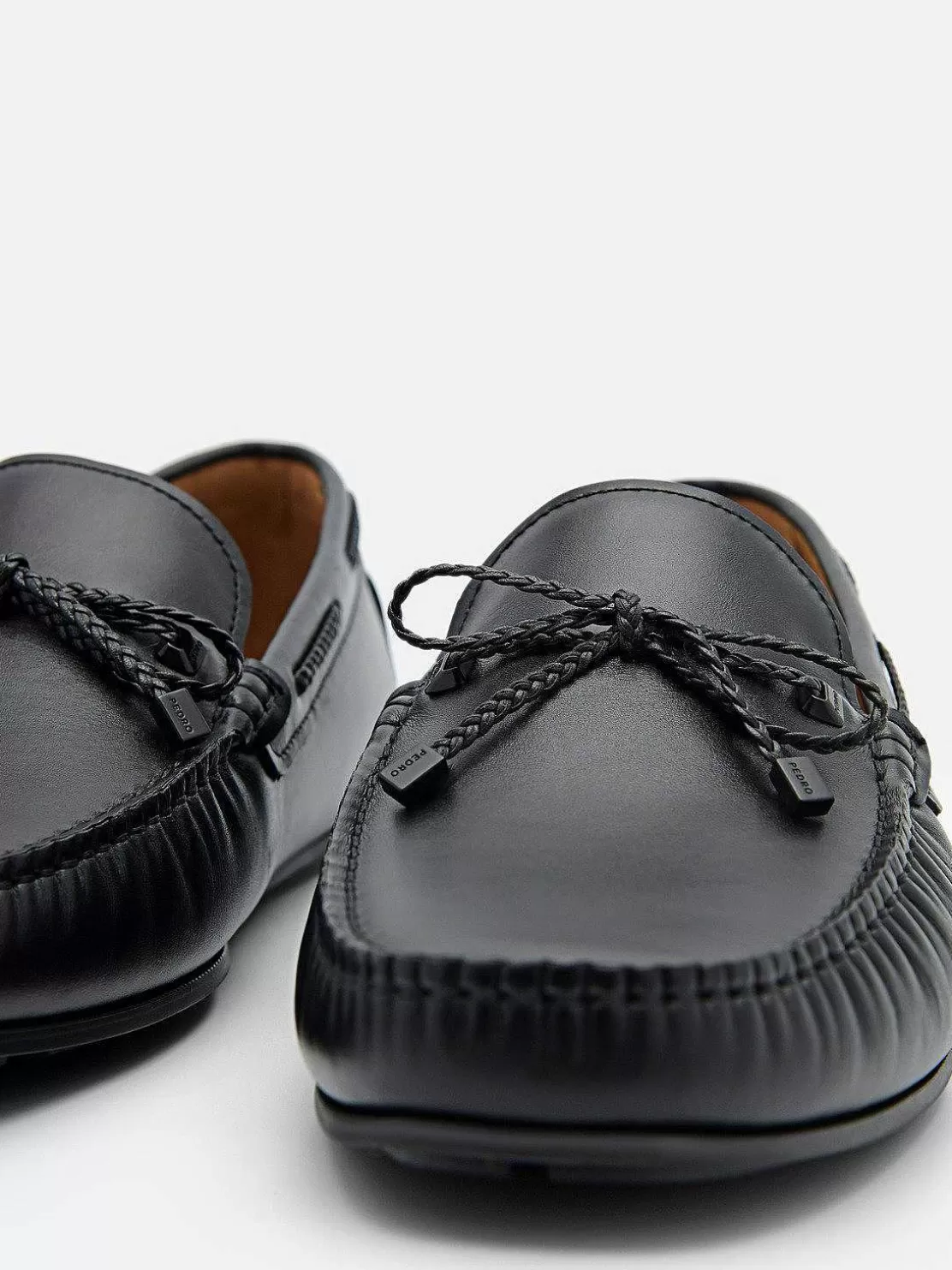 Leather Bow Driving Shoes<PEDRO Sale