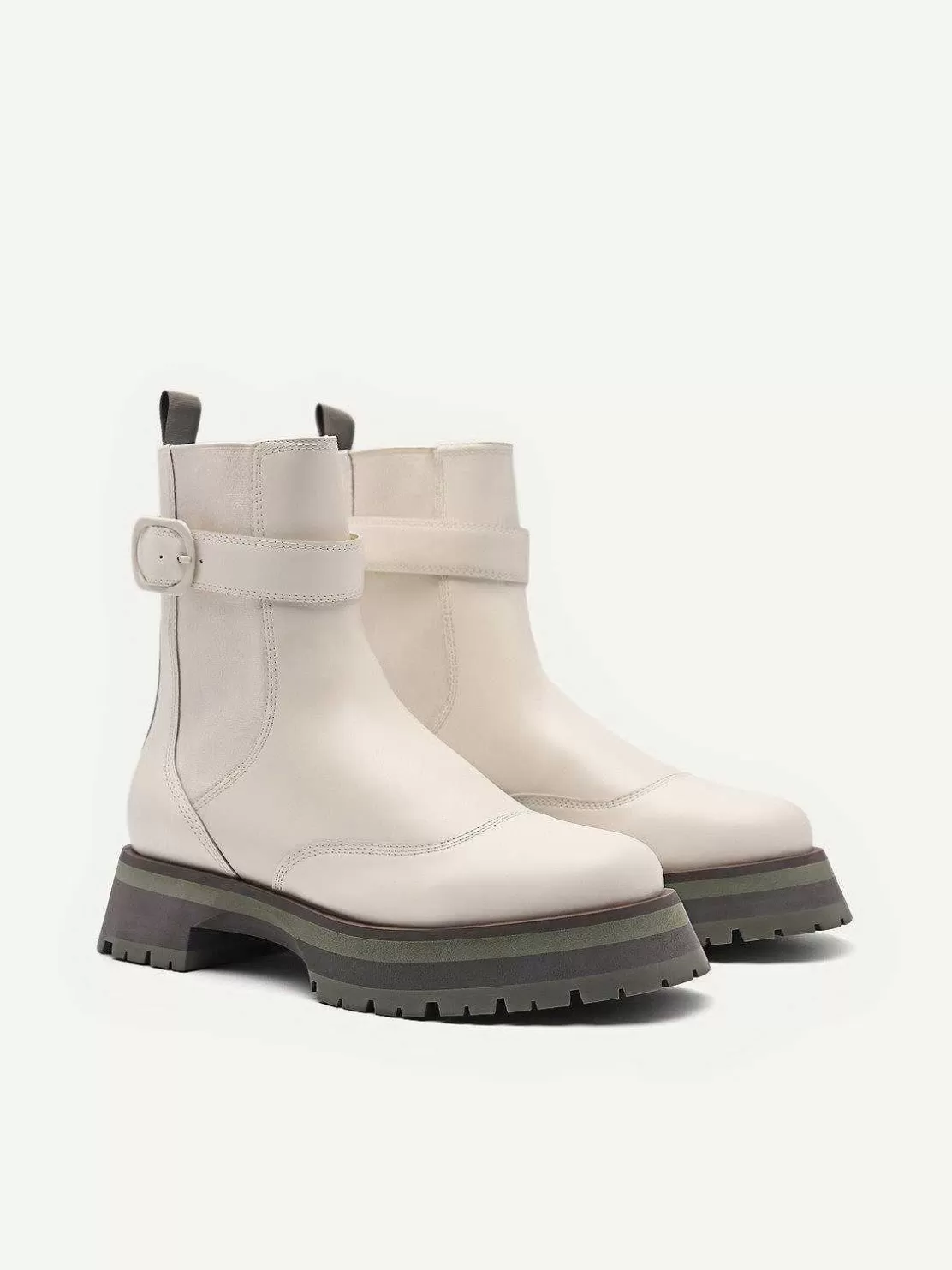 Leather Buckled Chelsea Boots<PEDRO Shop