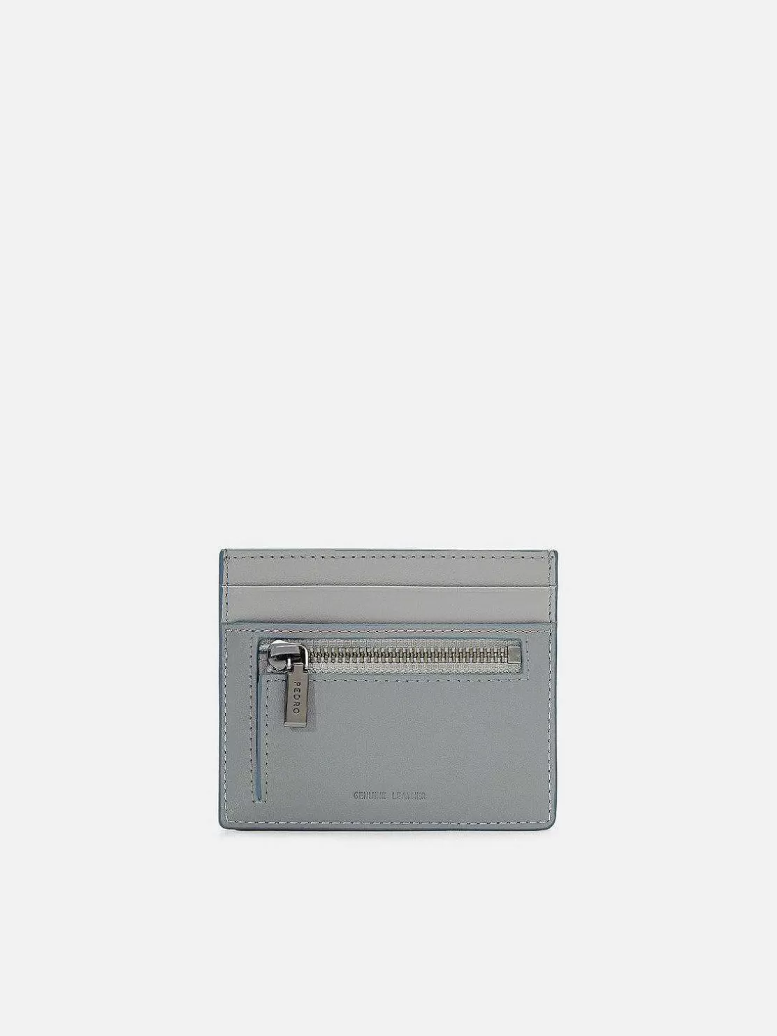 Leather Card Holder With Zipper<PEDRO Cheap
