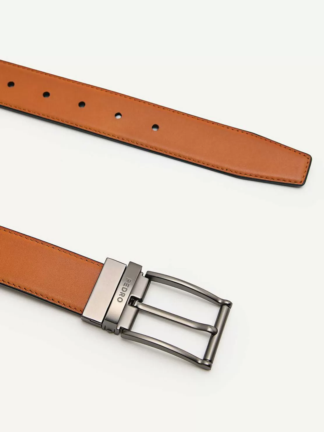 Leather Reversible Pin Belt<PEDRO Cheap
