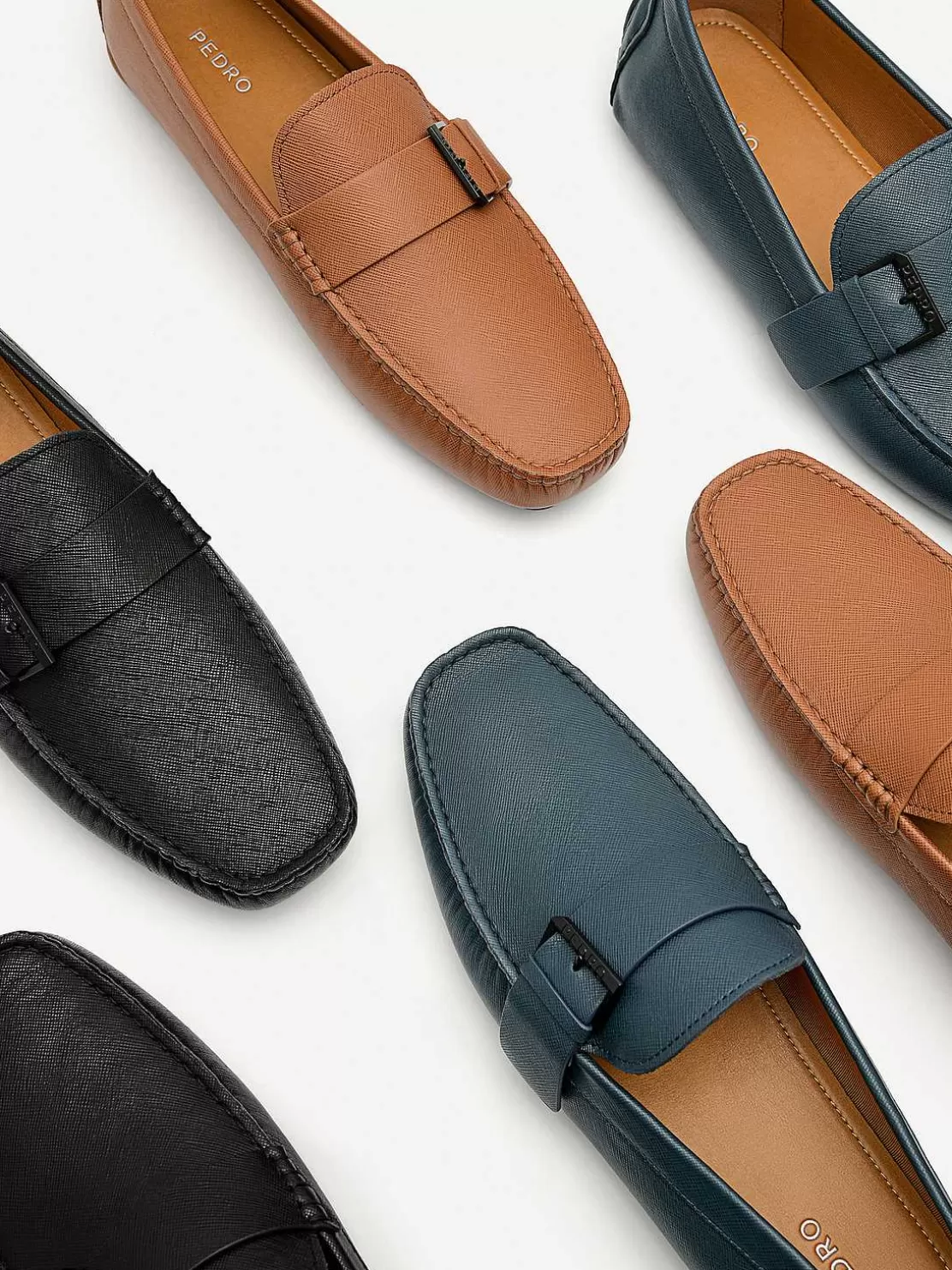 Leather Strap Driving Shoes<PEDRO Best