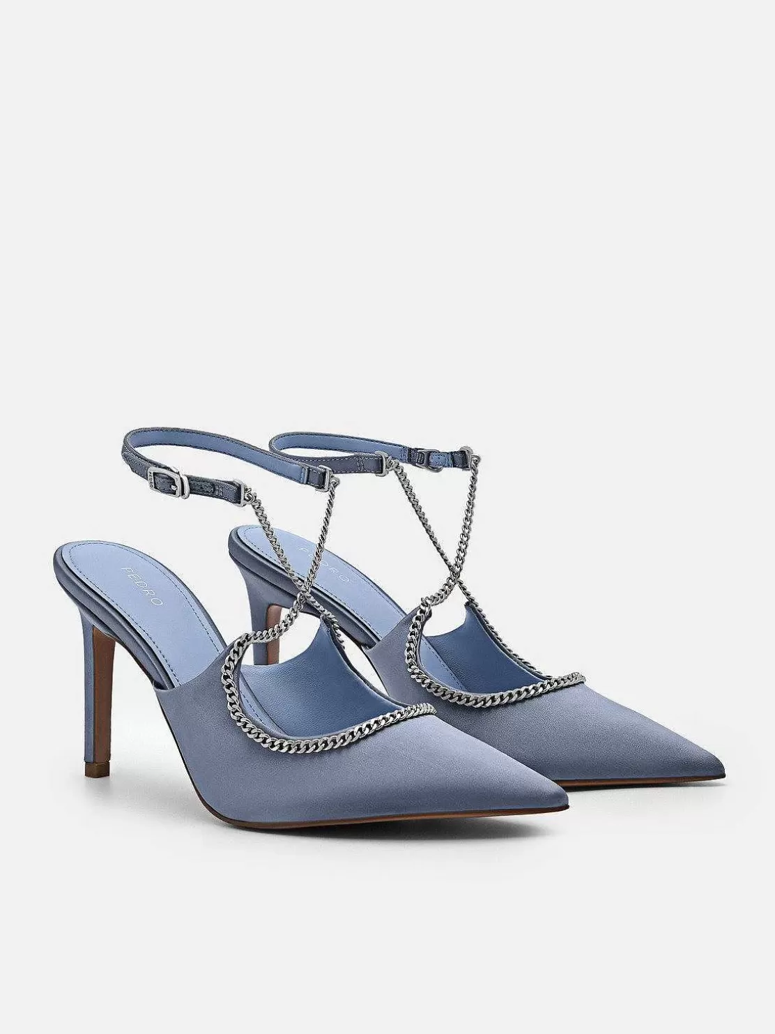 Lia Satin Heel Pumps<PEDRO Store
