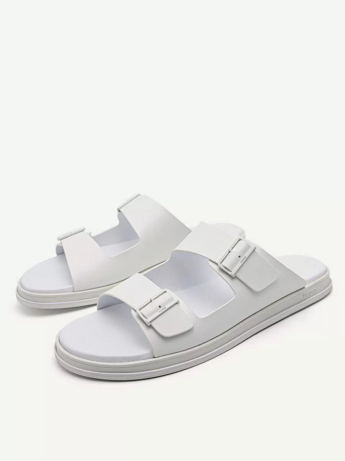 Monochrome Double Strap Slide Sandals<PEDRO Hot