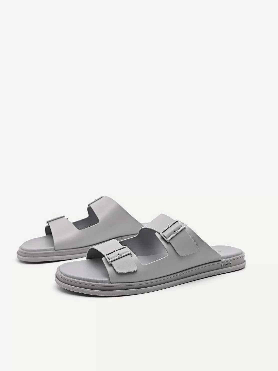 Monochrome Double Strap Slide Sandals<PEDRO Fashion