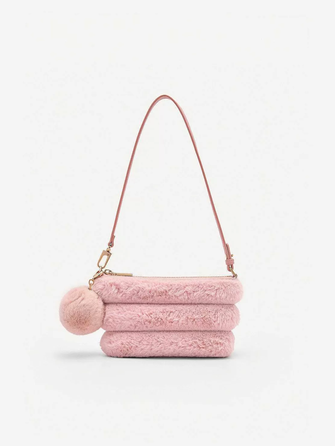 Padded Pouch With Fur Charm<PEDRO Store