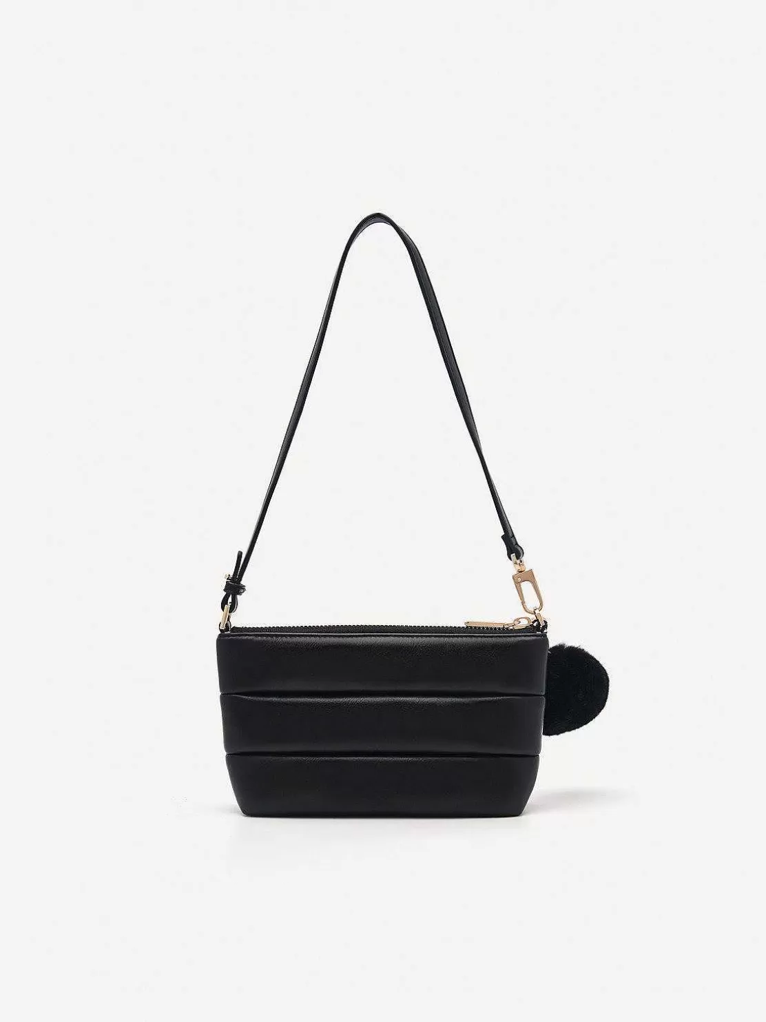 Padded Pouch With Fur Charm<PEDRO Fashion