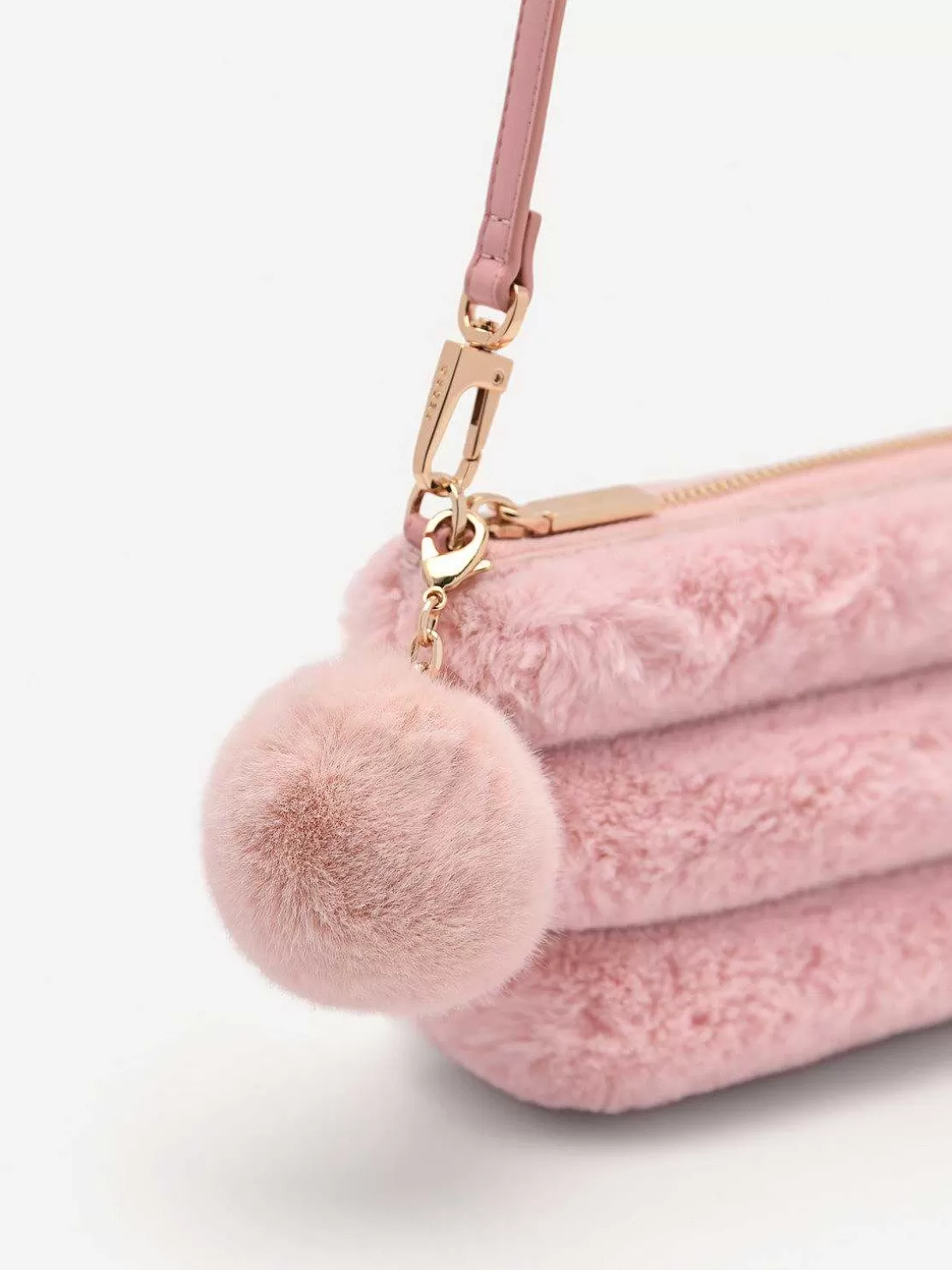 Padded Pouch With Fur Charm<PEDRO Store
