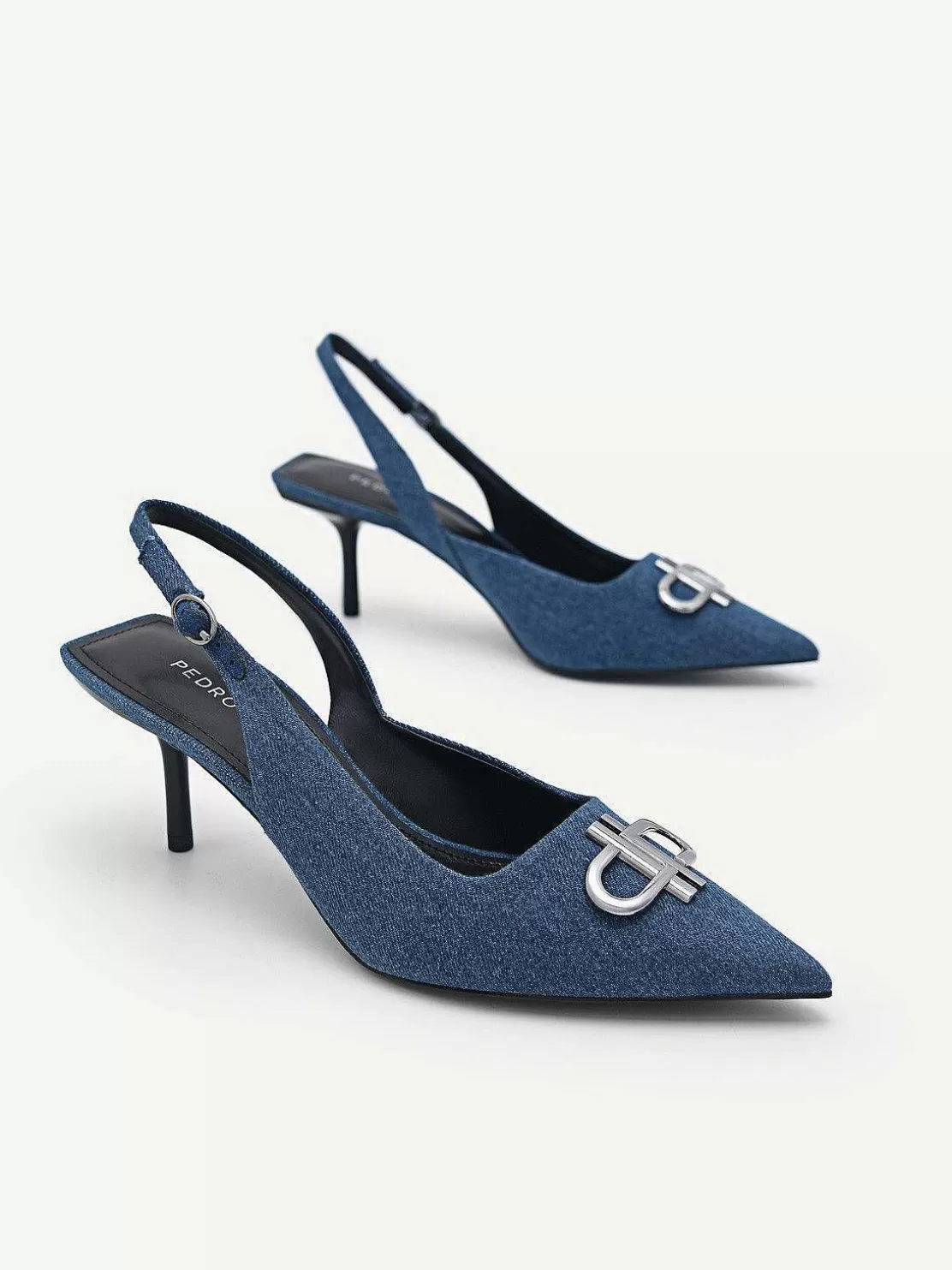 Icon Denim Pointed Slingback Pumps<PEDRO Shop