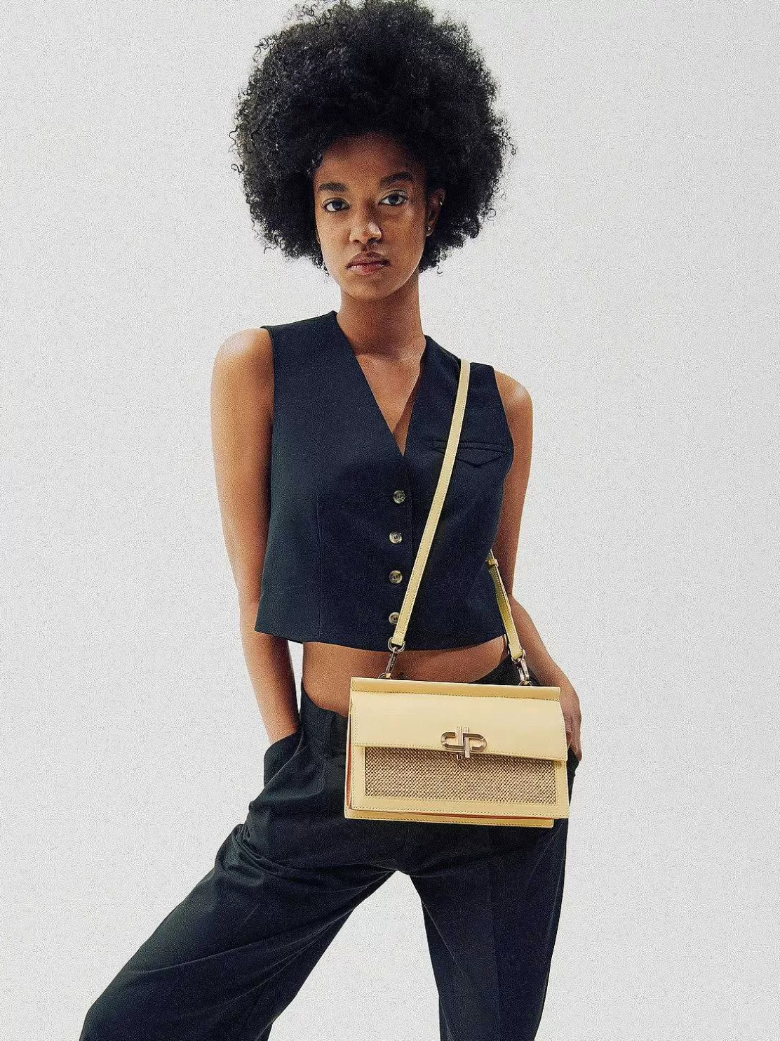 Icon Leather Shoulder Bag<PEDRO Hot