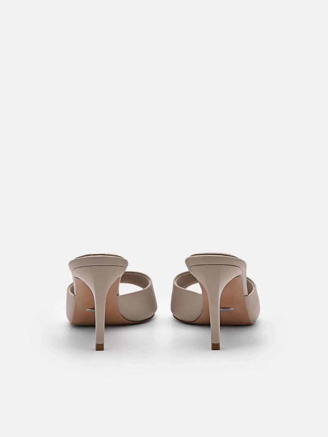 Studio Ashley Leather Heel Sandals<PEDRO New
