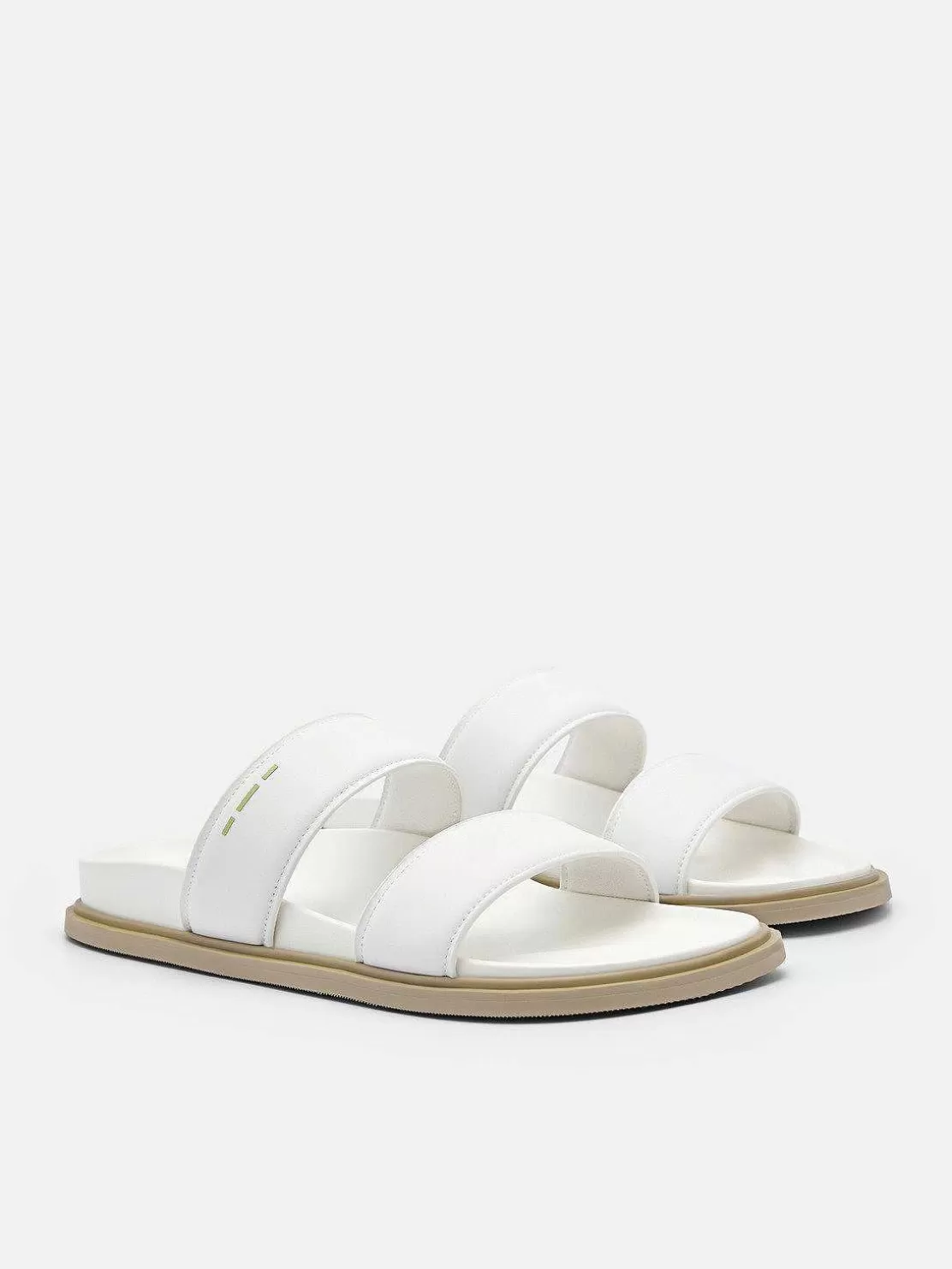 Re Recycled Leather Slide Sandals<PEDRO New