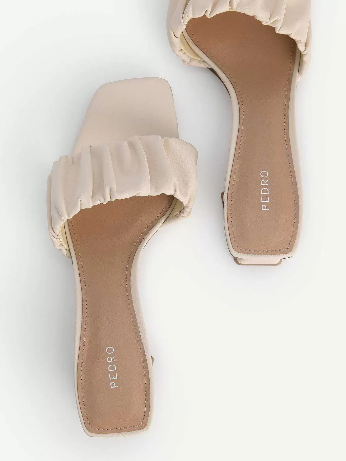 Ruched Heel Mules<PEDRO Fashion