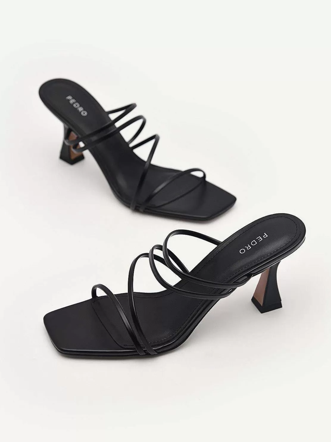 Strappy Heel Sandals - Black<PEDRO Outlet
