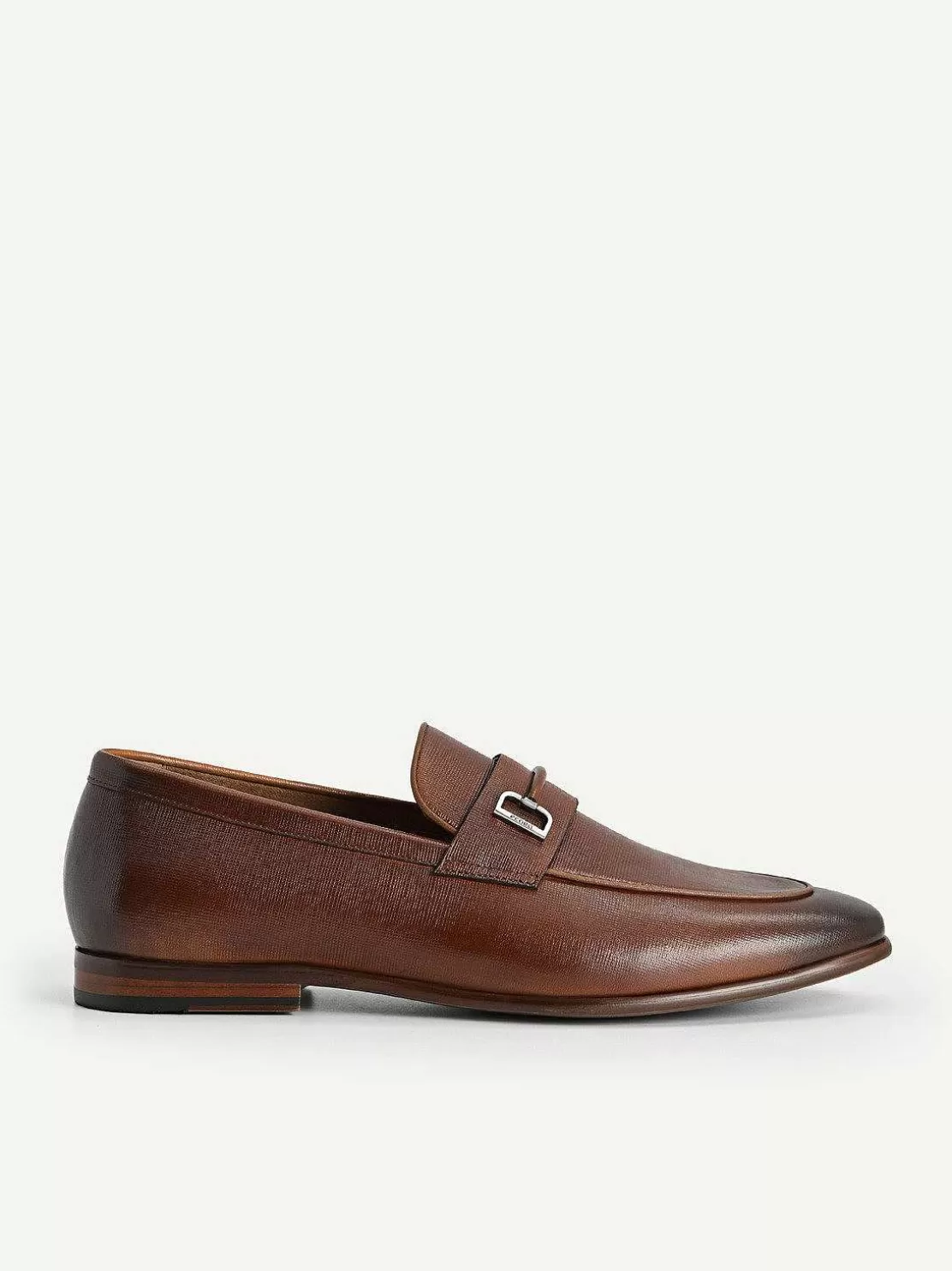 Textured Leather Loafers With Metal Bit<PEDRO Best
