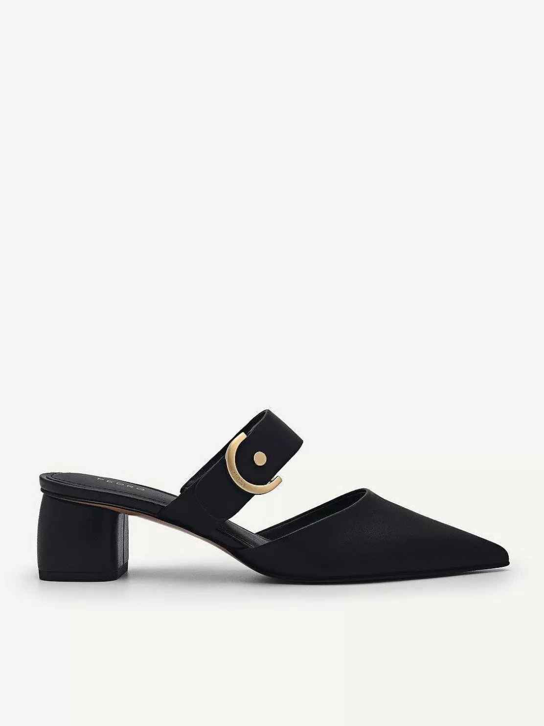 Yasmin Leather Heel Mules<PEDRO Discount