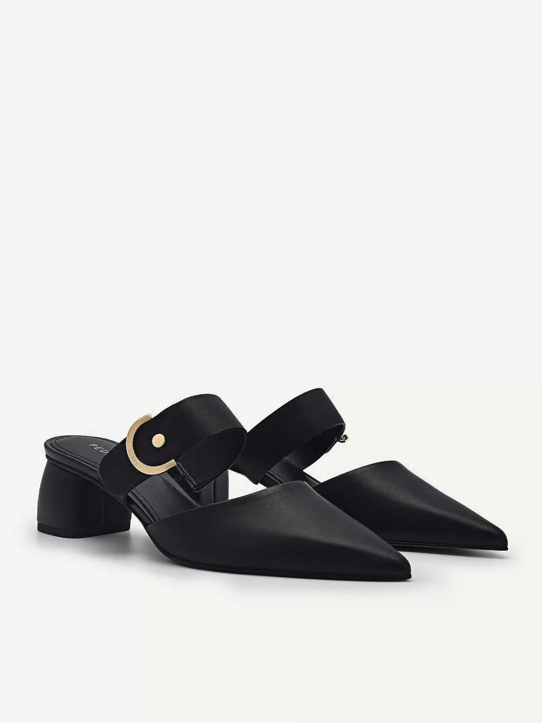 Yasmin Leather Heel Mules<PEDRO Discount